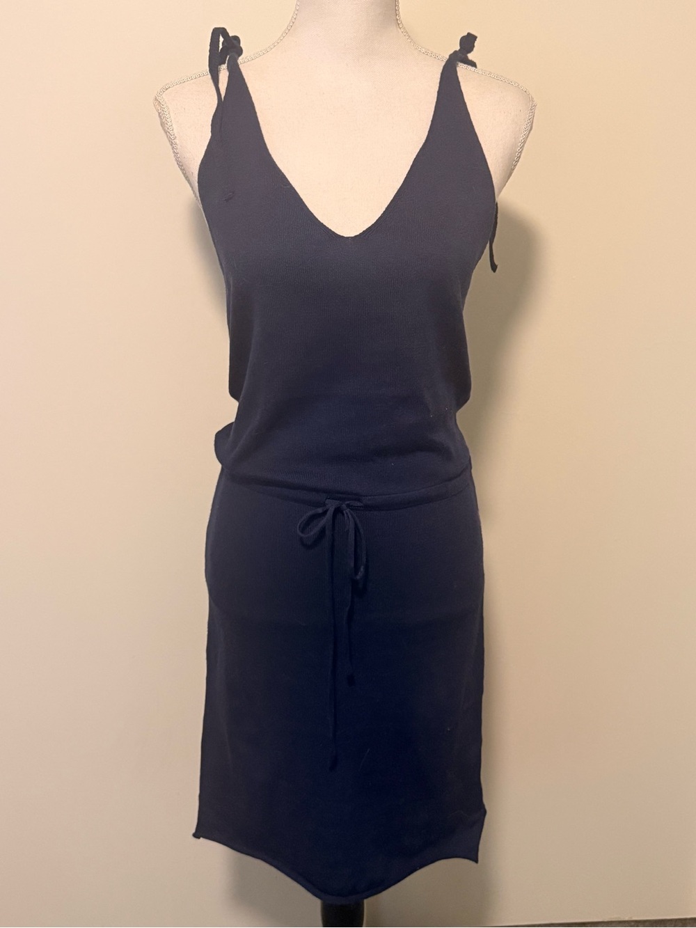 Navy blue cotton dress size S